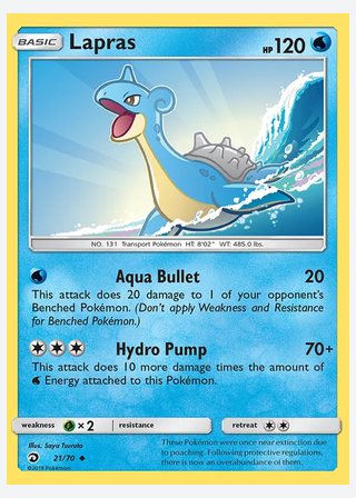Lapras — catalogusbeeld