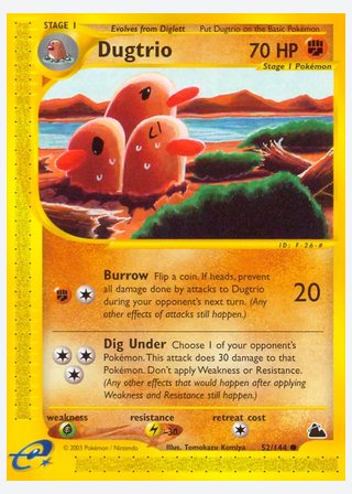 Dugtrio — catalogusbeeld