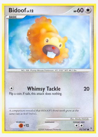 Bidoof — catalogusbeeld