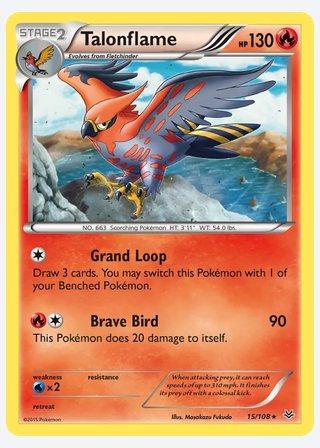 Talonflame — catalogusbeeld
