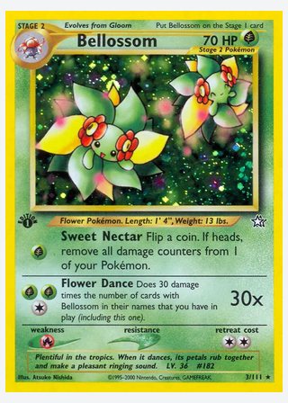 Bellossom — catalogusbeeld