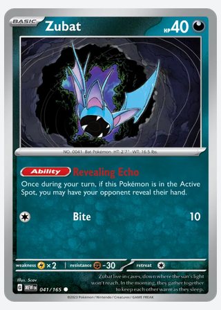 Zubat — catalogusbeeld