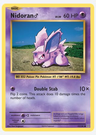 Nidoran♂ — catalogusbeeld