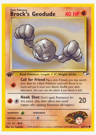 Brock's Geodude — catalogusbeeld