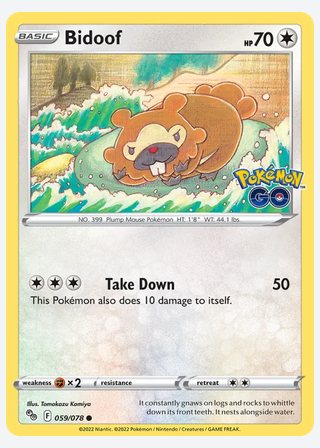 Bidoof — catalogusbeeld