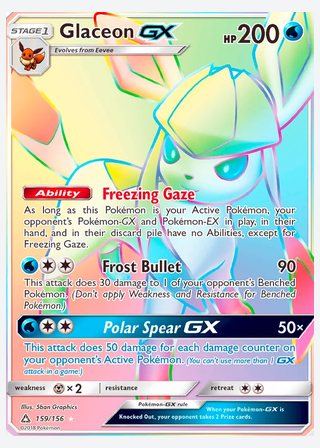 Glaceon GX — catalogusbeeld