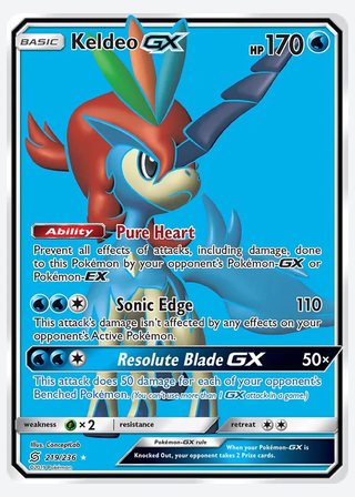 Keldeo GX — catalogusbeeld