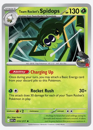 Team Rocket's Spidops — catalogusbeeld