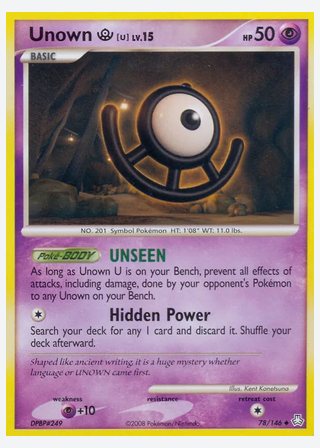 Unown U — catalogusbeeld