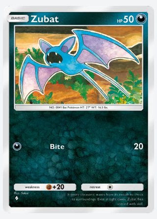 Zubat — catalogusbeeld