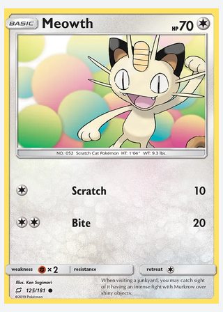 Meowth — catalogusbeeld