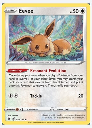 Eevee — catalogusbeeld