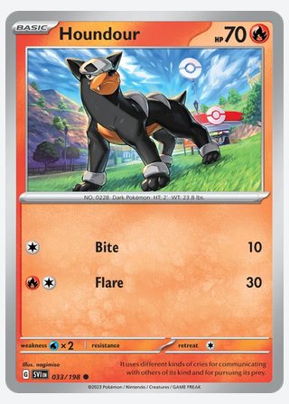 Houndour — catalogusbeeld
