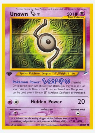 Unown [S] — catalogusbeeld