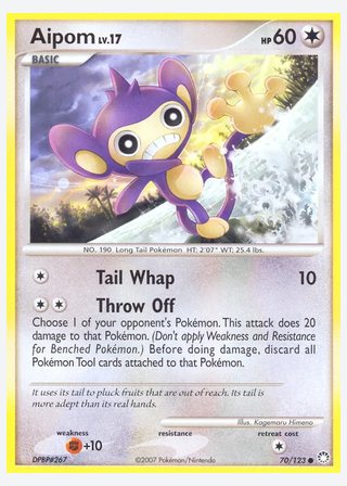 Aipom — catalogusbeeld