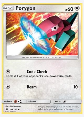 Porygon — catalogusbeeld