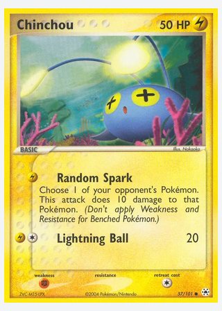 Chinchou — catalogusbeeld
