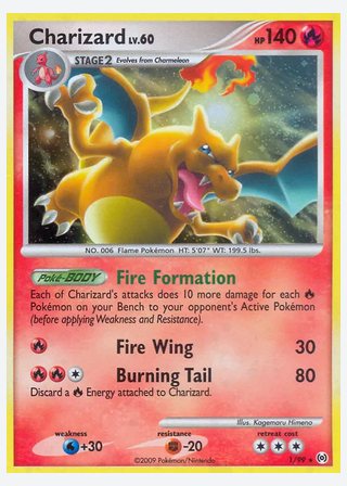 Charizard — catalogusbeeld