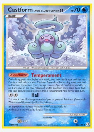 Castform Snow-cloud Form — catalogusbeeld
