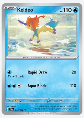 Keldeo — catalogusbeeld