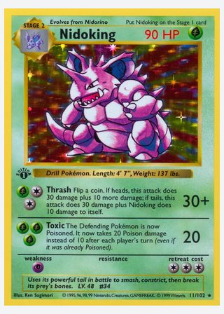 Nidoking — catalogusbeeld