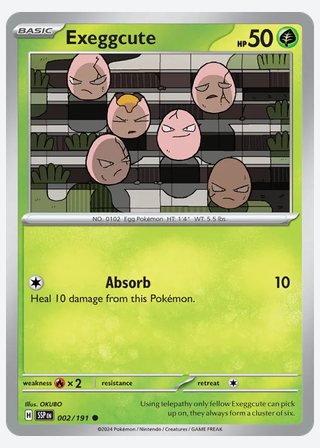 Exeggcute — catalogusbeeld