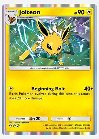 Jolteon — catalogusbeeld
