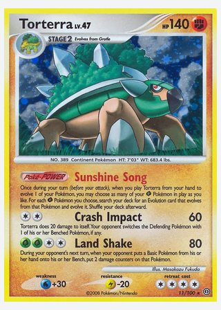 Torterra — catalogusbeeld