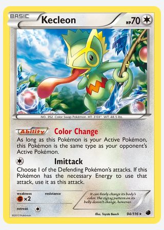 Kecleon — catalogusbeeld
