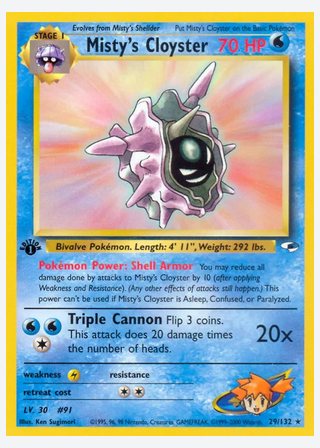 Misty's Cloyster — catalogusbeeld