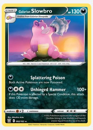 Galarian Slowbro — catalogusbeeld