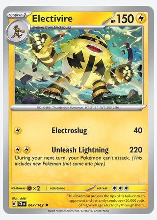 Electivire — catalogusbeeld