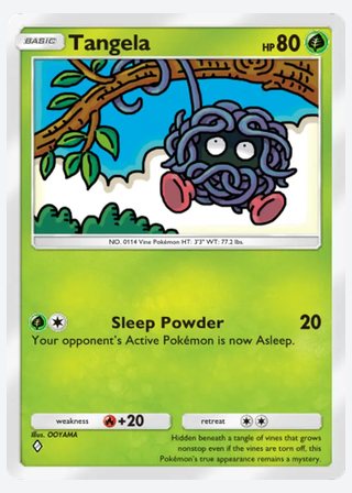 Tangela — catalogusbeeld
