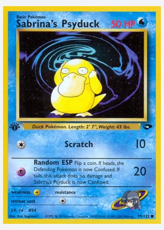 Sabrina's Psyduck — catalogusbeeld