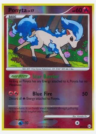 Ponyta — catalogusbeeld