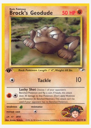 Brock's Geodude — catalogusbeeld