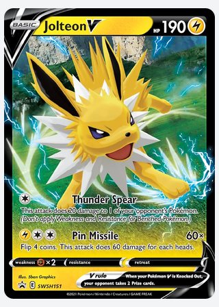 Jolteon V — catalogusbeeld