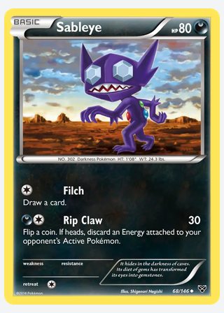 Sableye — catalogusbeeld