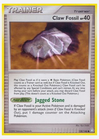 Claw Fossil — catalogusbeeld