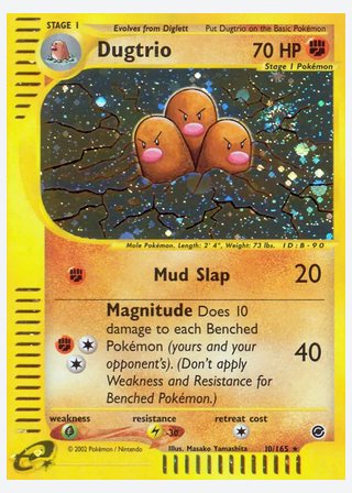 Dugtrio — catalogusbeeld