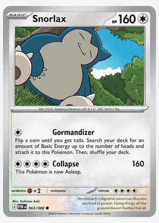 Snorlax — catalogusbeeld