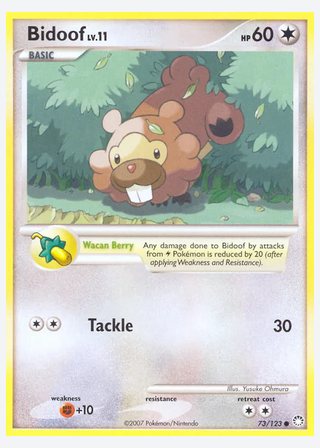 Bidoof — catalogusbeeld