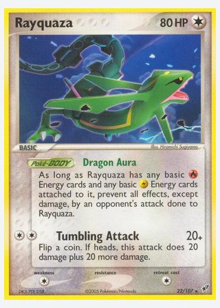 Rayquaza — catalogusbeeld