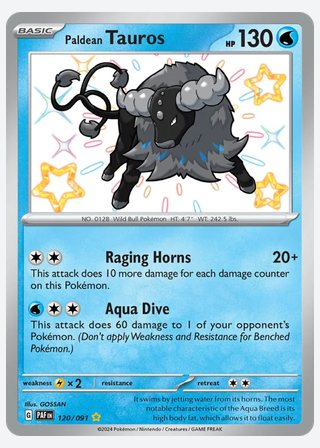 Paldean Tauros — catalogusbeeld