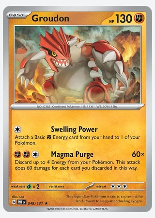 Groudon — catalogusbeeld