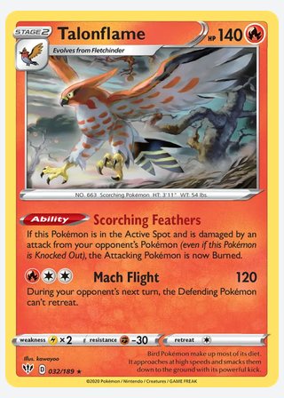 Talonflame — catalogusbeeld