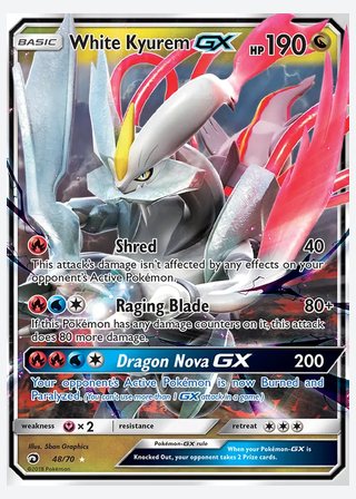 White Kyurem GX — catalogusbeeld