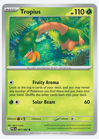 Tropius — catalogusbeeld