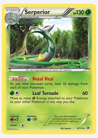 Serperior — catalogusbeeld