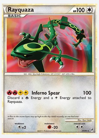 Rayquaza — catalogusbeeld